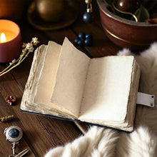 Load image into Gallery viewer, Leather Journal Grimoire Vintage Mushroom Notebook Handmade
