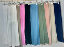 Load image into Gallery viewer, Cotton wide leg pant:
