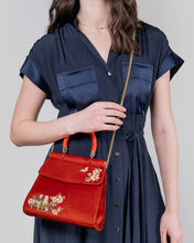 Load image into Gallery viewer, Lovebirds Mini Top Handle Tote by FABLE England
