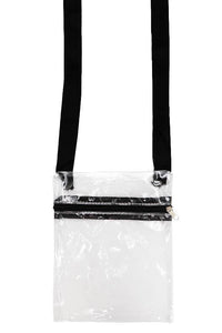 Clear Event / Concert  Zippered Crossbody Bag