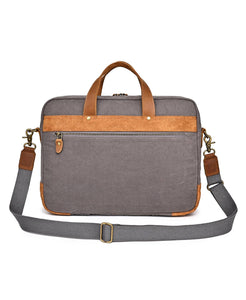 Valley Oak Canvas Brief Bag: Grey