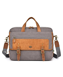 Valley Oak Canvas Brief Bag: Grey