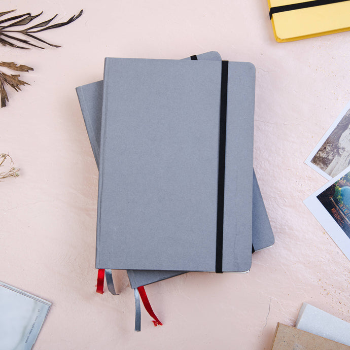 Hardcover Diary Notebook with Buckram Cover: Unlined