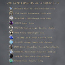 Load image into Gallery viewer, Small Brass Cast Hearts w/ Round Semi Precious Earrings
