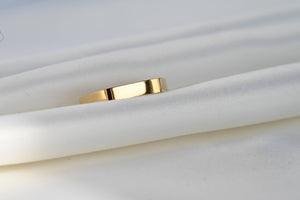 Slim Signet Ring - Waterproof 18k Gold PVD