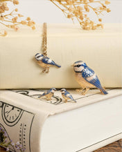 Load image into Gallery viewer, Enamel Blue Tit Short Necklace
