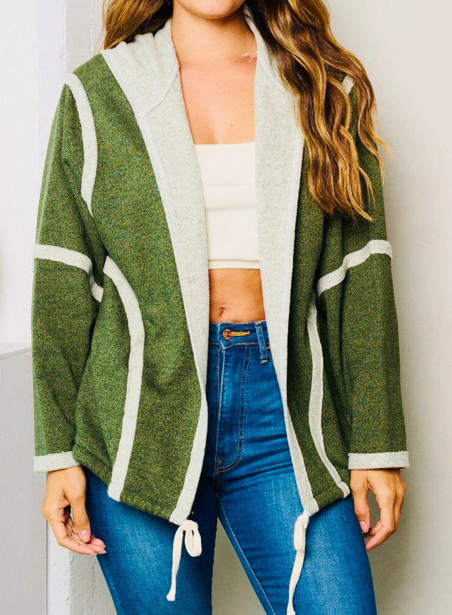 Dark Green Hooded Sweatshirt