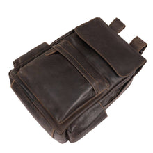 Load image into Gallery viewer, Leather Vintage Backpack Scott- Sandal
