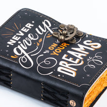 Load image into Gallery viewer, Leather Journal With Quotes Notebook Diary for Travel Lovers
