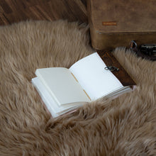 Load image into Gallery viewer, Owl Embossed Leather diary with 200 Handmade pages
