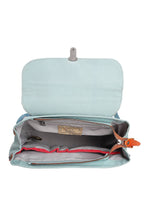 Load image into Gallery viewer, Valley Trail Coated Canvas Backpack: Aqua
