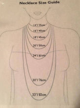 Load image into Gallery viewer, Bronze Guardian Angel Necklace on Pearls
