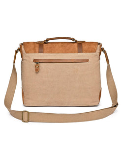 Valley Oak Canvas Messenger Bag: Khaki