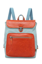 Load image into Gallery viewer, Valley Trail Coated Canvas Backpack: Aqua
