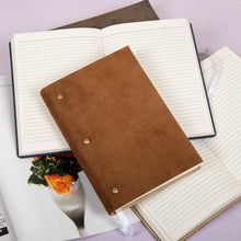 Load image into Gallery viewer, Soft Cover Suede leather diary journal: Ruled
