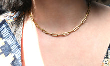 Load image into Gallery viewer, 18k Gold PVD Paperclip Necklace
