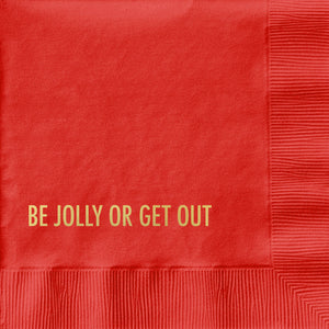 Be Jolly Cocktail Napkin