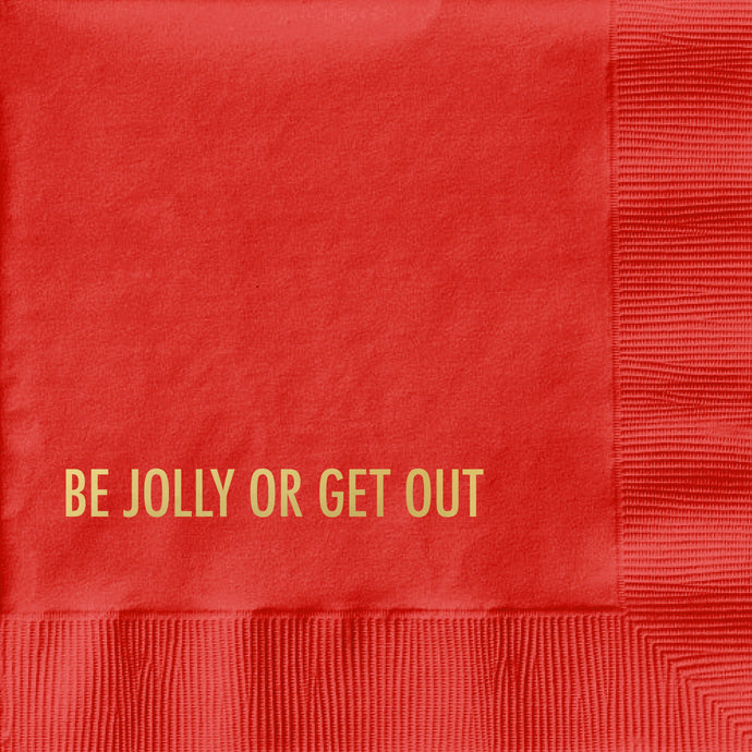Be Jolly Cocktail Napkin