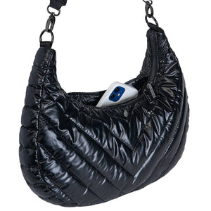 Black Half Moon HydroHobo®  Bag