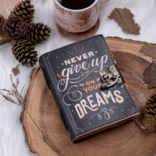 Load image into Gallery viewer, Leather Journal With Quotes Notebook Diary for Travel Lovers
