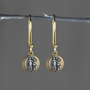 Small Aphrodite Goddess of Love - Mixed Metal - Earrings