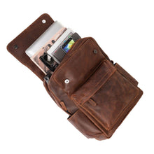 Load image into Gallery viewer, Leather Vintage Backpack Scott- Sandal

