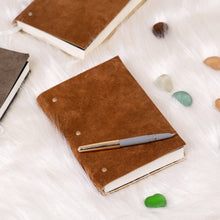 Load image into Gallery viewer, Soft Cover Suede leather diary journal: Ruled
