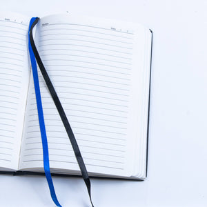 Hardcover Diary Notebook with Buckram Cover: Lined