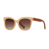 Nora-Beige / Walnut Wood / Brown Polarized