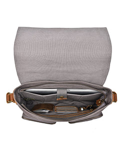 Valley Oak Canvas Messenger Bag: Khaki