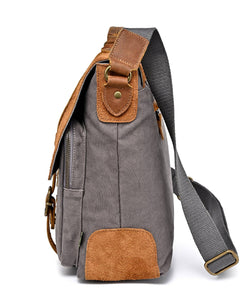 Valley Oak Canvas Messenger Bag: Khaki
