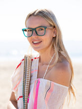 Load image into Gallery viewer, BP20862 - Seaglass-Matte Teal /Walnut Wood /Blue Light Lens: 1.75
