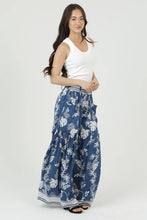 Load image into Gallery viewer, Wide Leg Blue Print Pants
