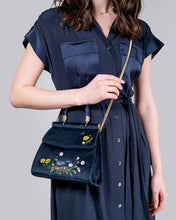 Load image into Gallery viewer, Blackbird Mini Velvet Tote
