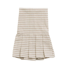 Load image into Gallery viewer, Striped Tea Towel with Ruffle, Tan - Home Decor &amp; Gifts
