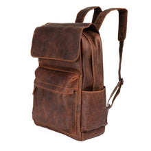 Load image into Gallery viewer, Leather Vintage Backpack Scott- Sandal
