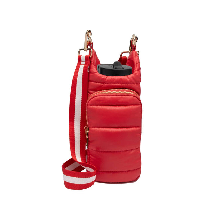 Poppy Red HydroBag® with Poppy & White Striped Strap