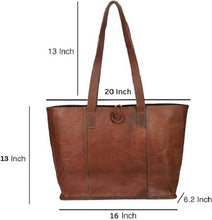 Load image into Gallery viewer, Vintage Genuine Leather ToteBag Handbag  Purse Bag for Women
