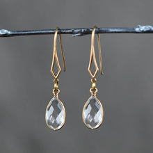 Load image into Gallery viewer, Diamond Hook w/ Semi Precious Tear Drop: Amazonite
