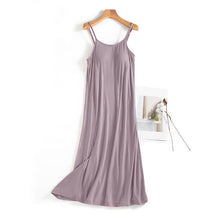 Load image into Gallery viewer, Built-in bra strappy dress lounge sleeveless dress: LightPink / M
