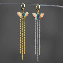 Load image into Gallery viewer, Butterfly Dreams w/ Delicate Chain Huggie Earrings
