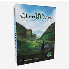 Load image into Gallery viewer, Board game box titled 'Glen More Chronicles' with a scenic design on the cover.
