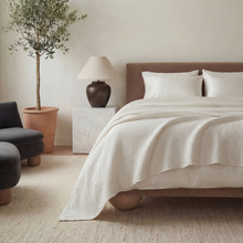 Load image into Gallery viewer, Blissful Bamboo Waffle Throw Blanket
