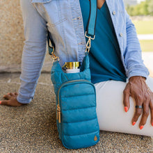 Load image into Gallery viewer, Teal HydroBag® with Teal and Black Striped Strap
