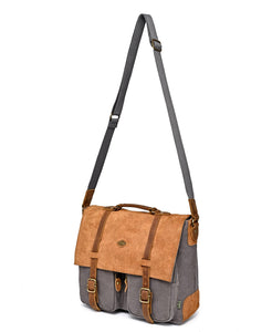Valley Oak Canvas Messenger Bag: Khaki