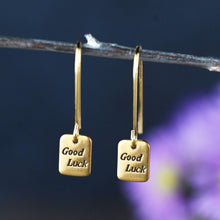 Load image into Gallery viewer, Tiny Pinch of Good Luck Earrings
