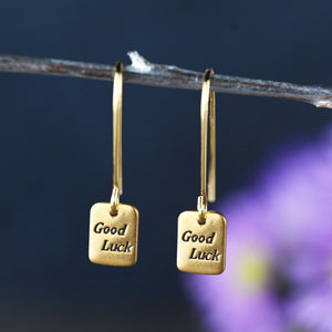 Tiny Pinch of Good Luck Earrings