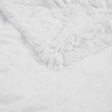 Load image into Gallery viewer, Heated 50x60&quot; Shaggy Faux Fur Electric Throw Blanket, White
