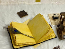 Load image into Gallery viewer, Leather Journal Vintage Notebook with The Lover Print  
