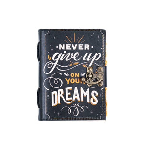 Leather Journal With Quotes Notebook Diary for Travel Lovers